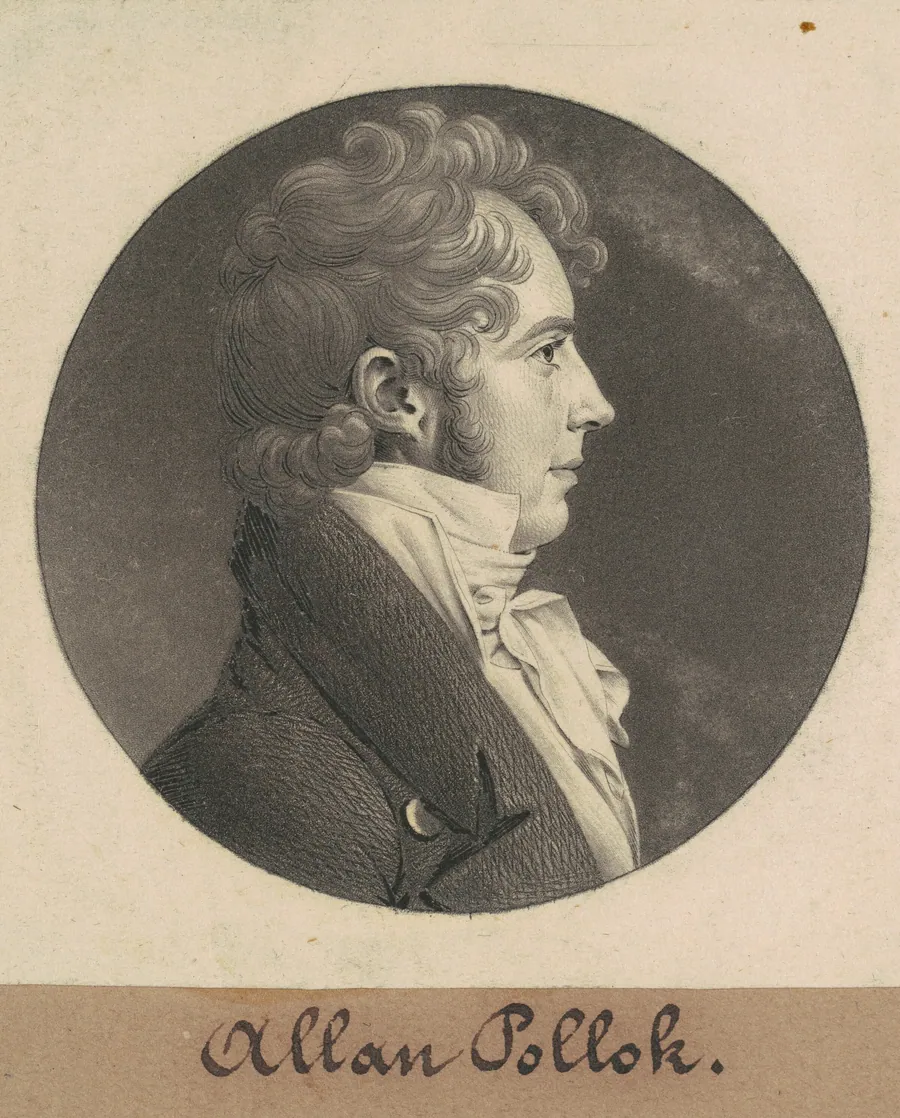 Alan Pollok by Charles B. J. Févret de Saint-Mémin