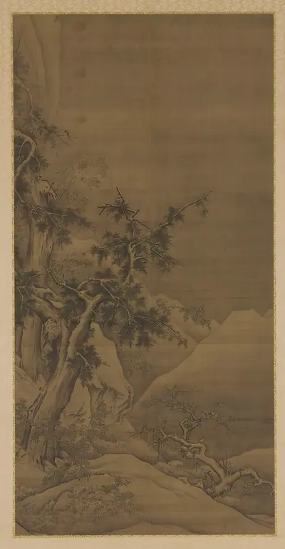 Birds in Wintry Trees