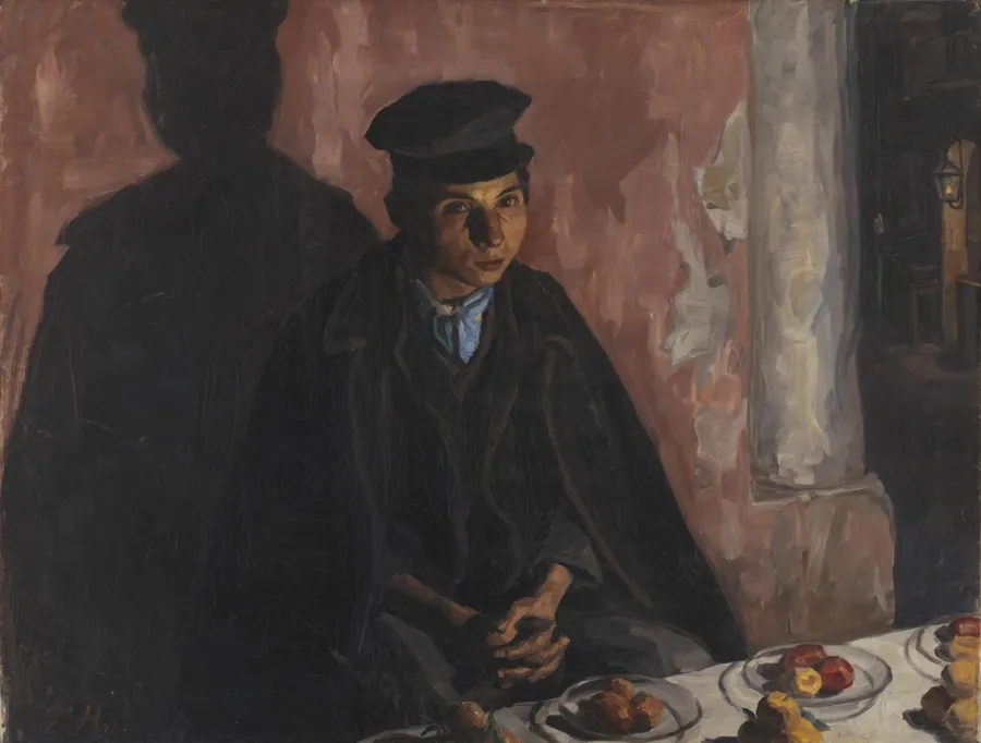 Frugtsælger i Napoli by Peter Hansen
