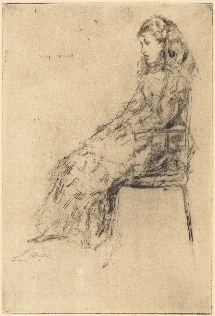 Fanny Leyland by James McNeill Whistler