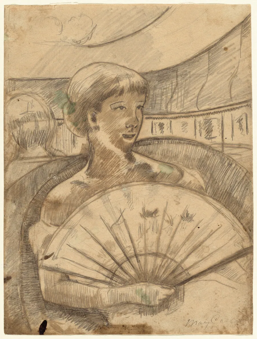 In the Opera Box (No. 3) [recto] by Mary Cassatt