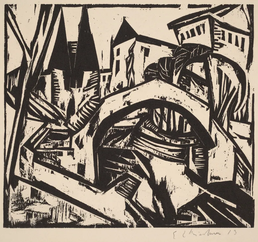 River Bank at Elisabeth (Berlin) by Ernst Ludwig Kirchner