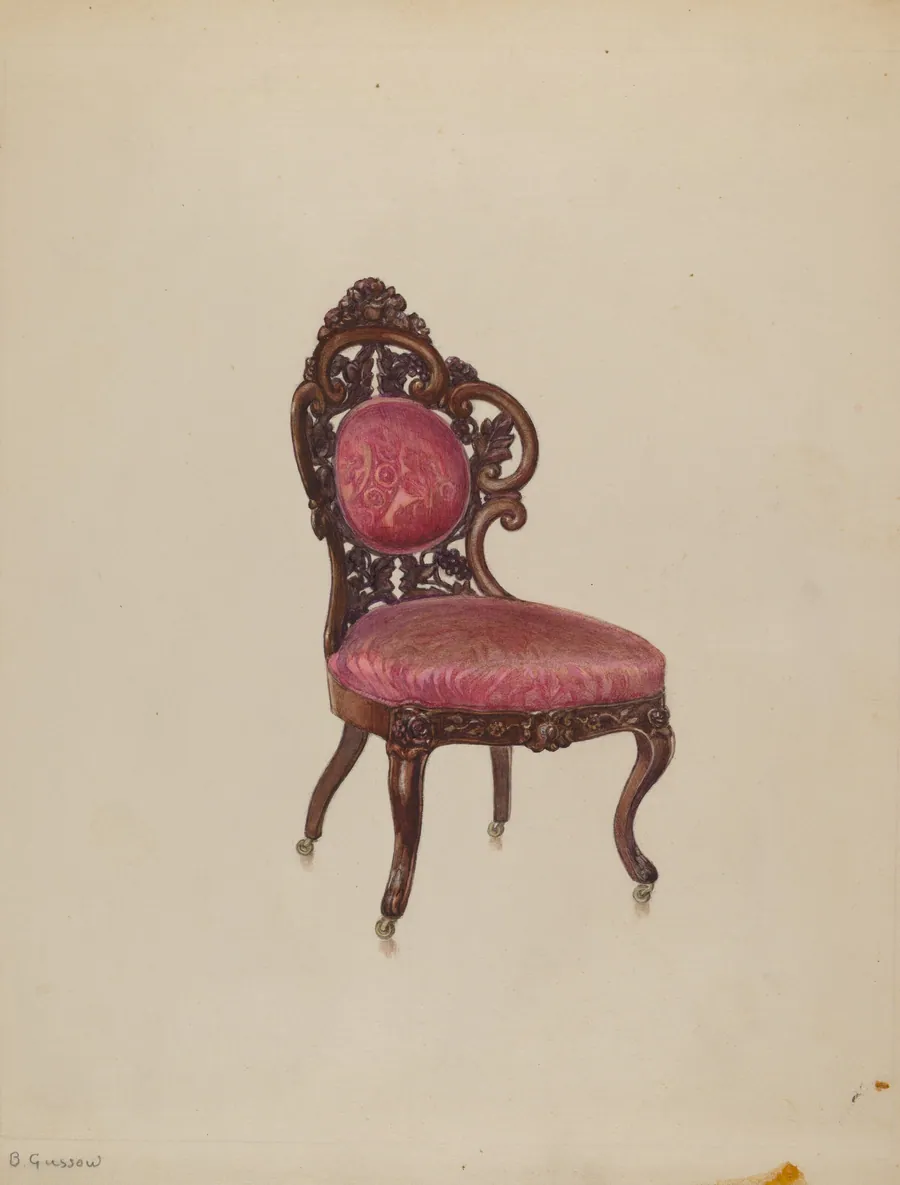 Side Chair (one of four) by Bernard Gussow