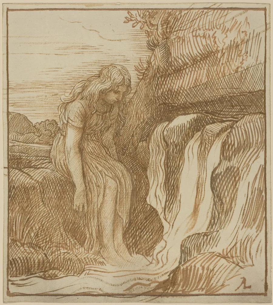Peasant at the Source by Alphonse Legros