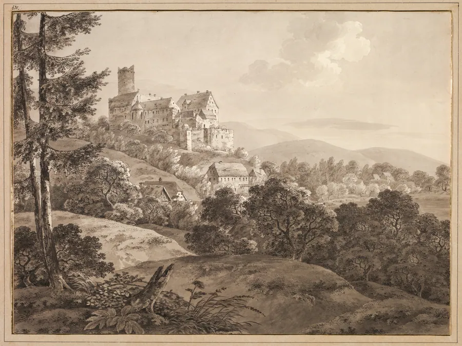 View of the Castle Gnandstein by Adrian Zingg
