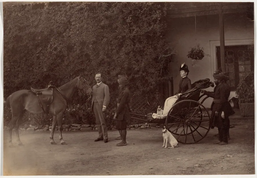 Colonel H.R. Thuillier and His Wife Emmeline Williams Thuillier, Shimla by Raja Deen Dayal