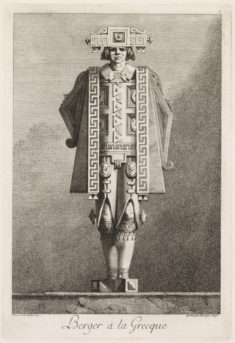 Shepherd in the Greek Style, Plate 5 by Benigno Bossi