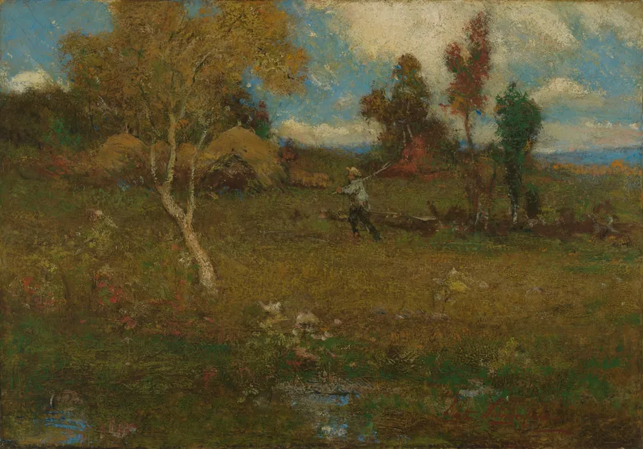 Return from the Farm by Elliott Daingerfield, born Harper's Ferry, VA 1859-died New York City 1932