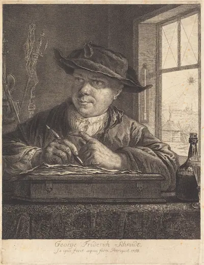 Self-Portrait with a Spider in the Window