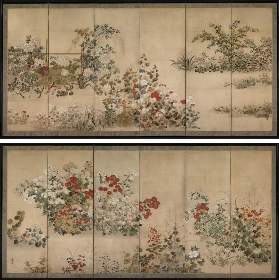 Flowers and Grasses by Kitagawa Sōsetsu