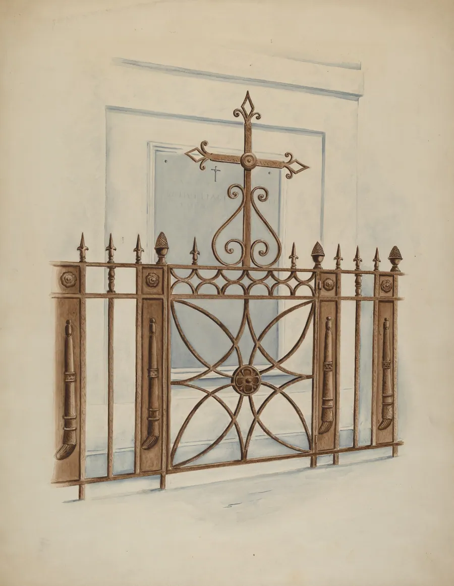 Iron Gate and Fence by Al Curry