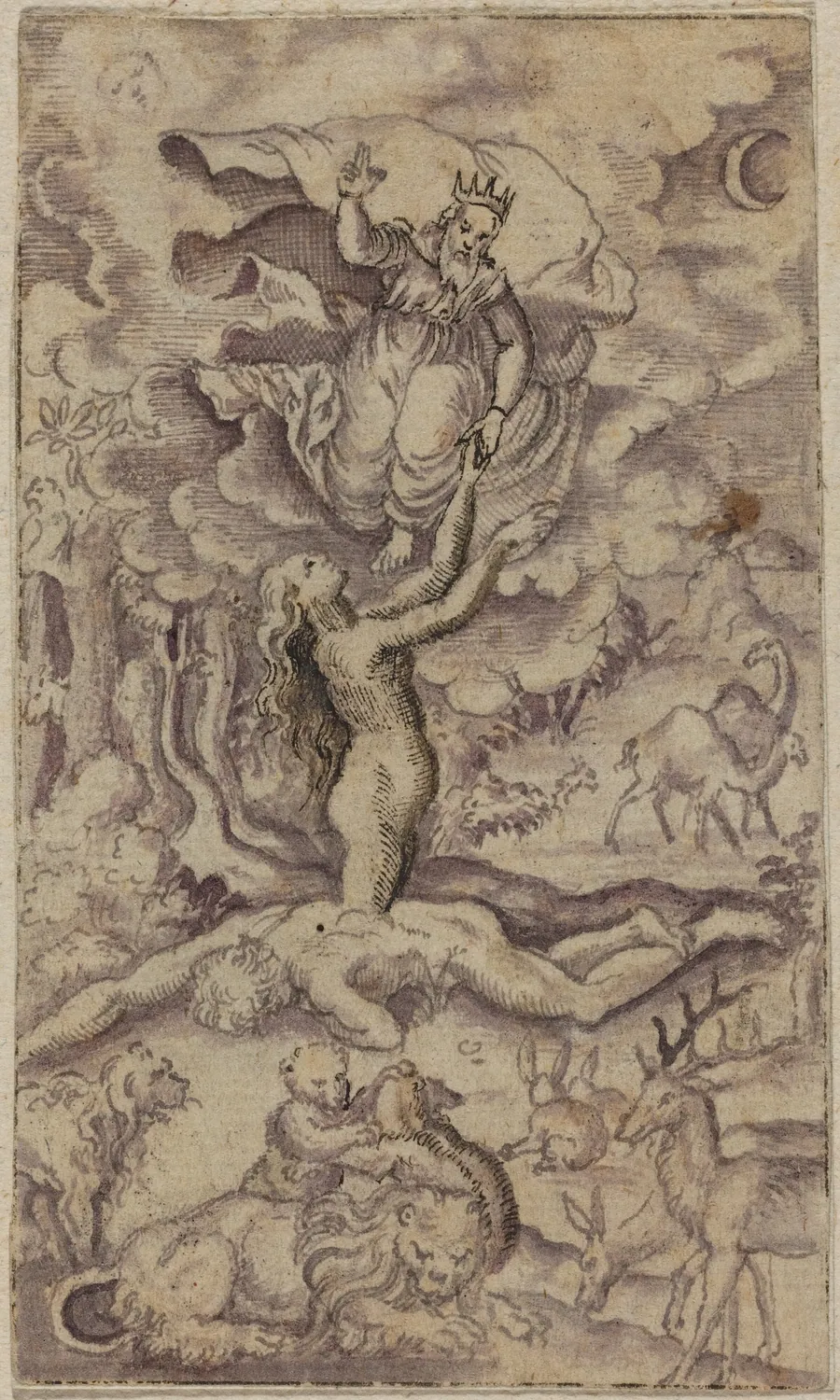 The Creation of Eve by Virgil Solis