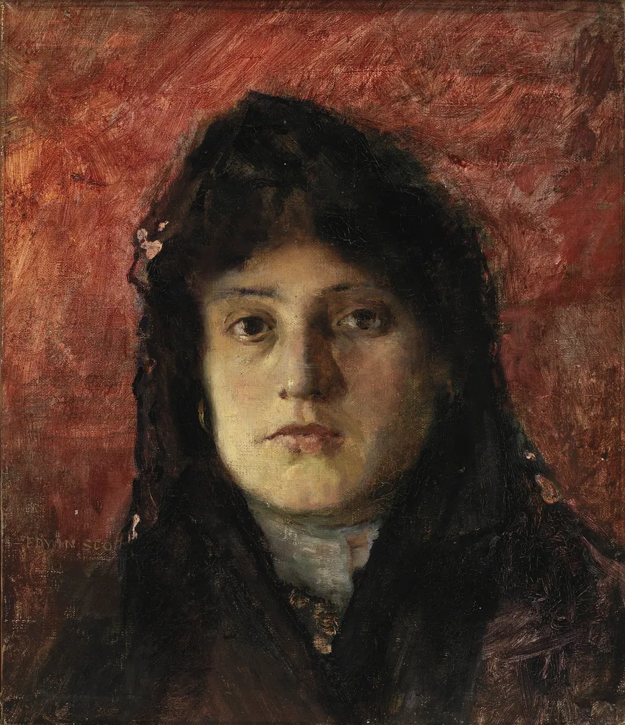 Tete de Femme by Frank Edwin Scott, born Buffalo, NY 1863-died Paris, France 1929
