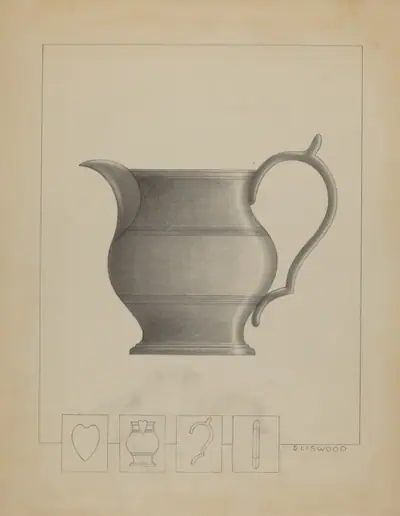 Pewter Pitcher