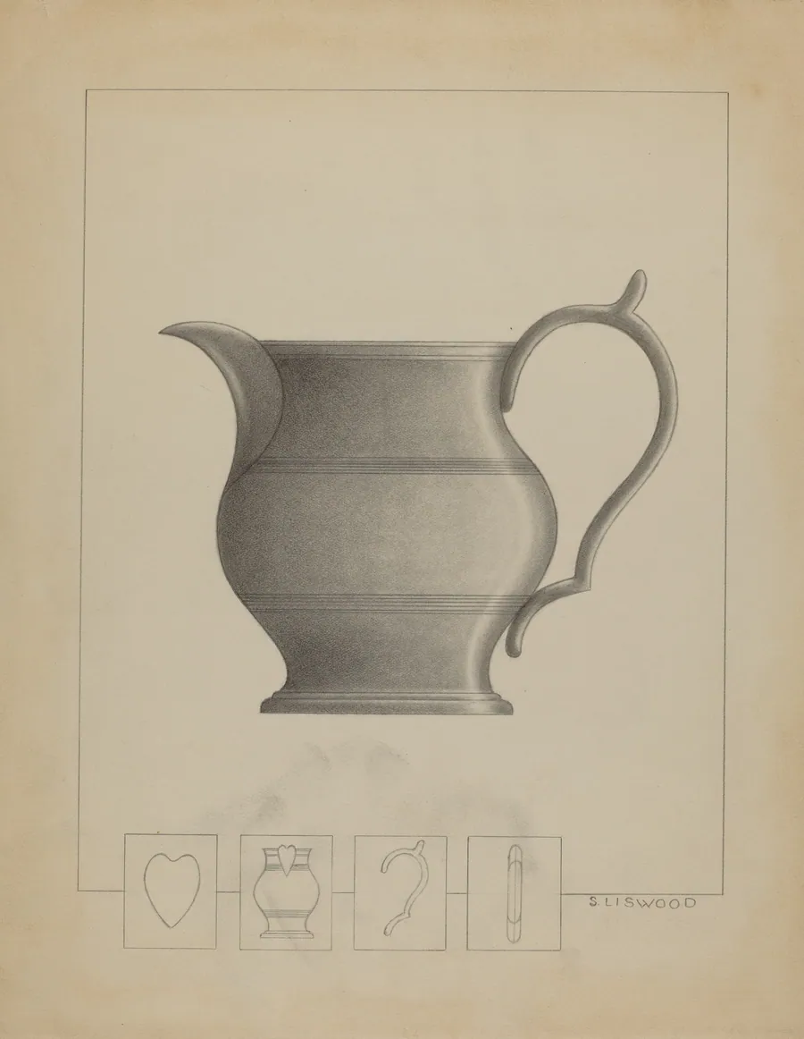 Pewter Pitcher by Sidney Liswood