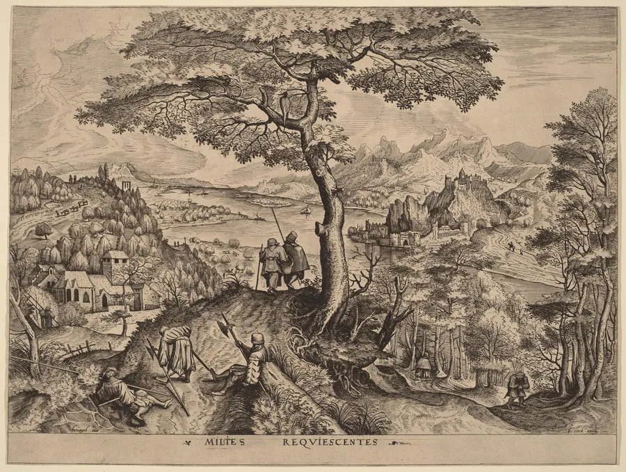 Milites Requiescentes (Soldiers at Rest) by Johannes van Doetechum the Elder