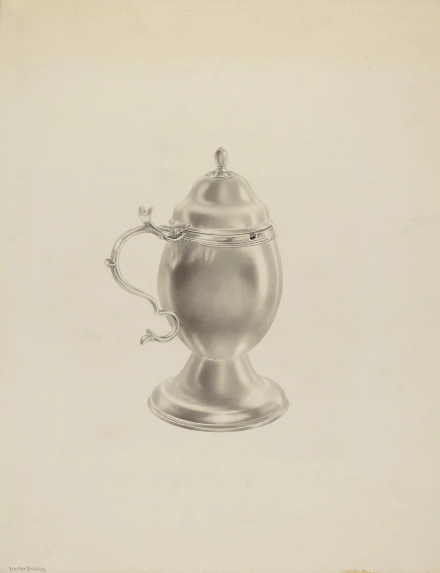 Silver Mustard Pot by Hester Duany