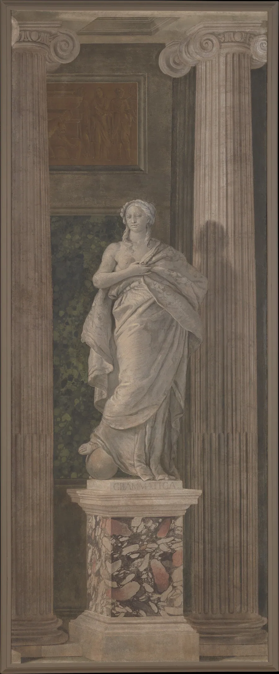 Allegorical Figure Representing Grammar by Girolamo Mengozzi (called Colonna)