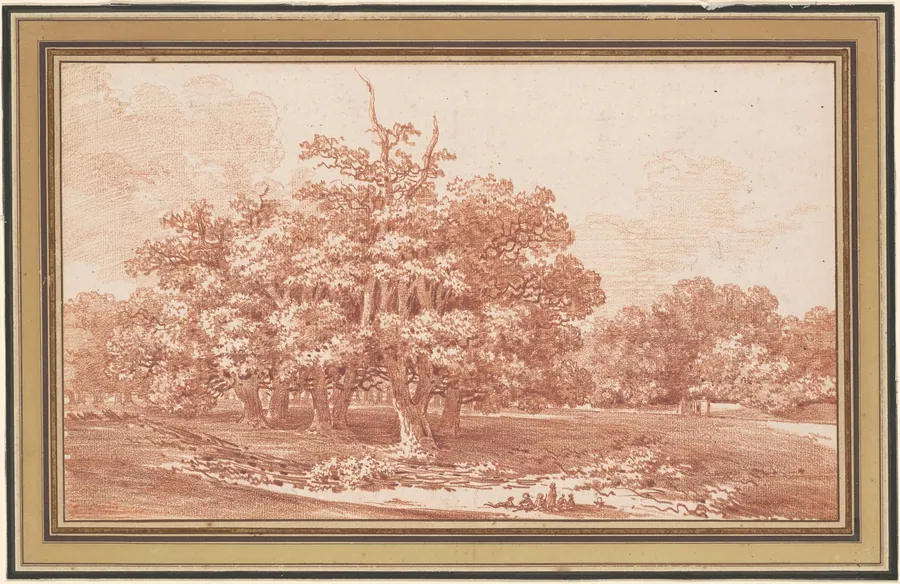 The Carrefour de l'Aiguille in the Forest of Fontainebleau by Jean-Baptiste Le Prince