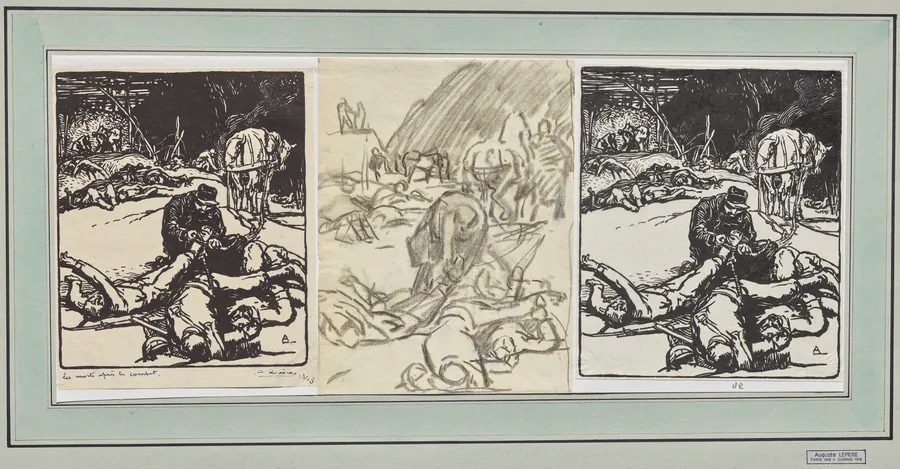 Les Morts après le combat by Auguste Louis Lepère
