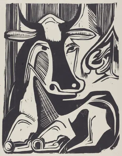 The Large Cow Lying Down (Grosse Liegende Kuh)