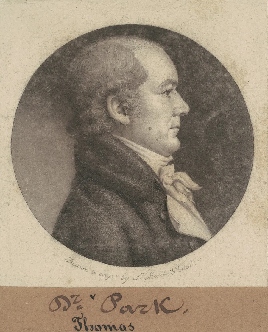 Thomas Parke by Charles B. J. Févret de Saint-Mémin