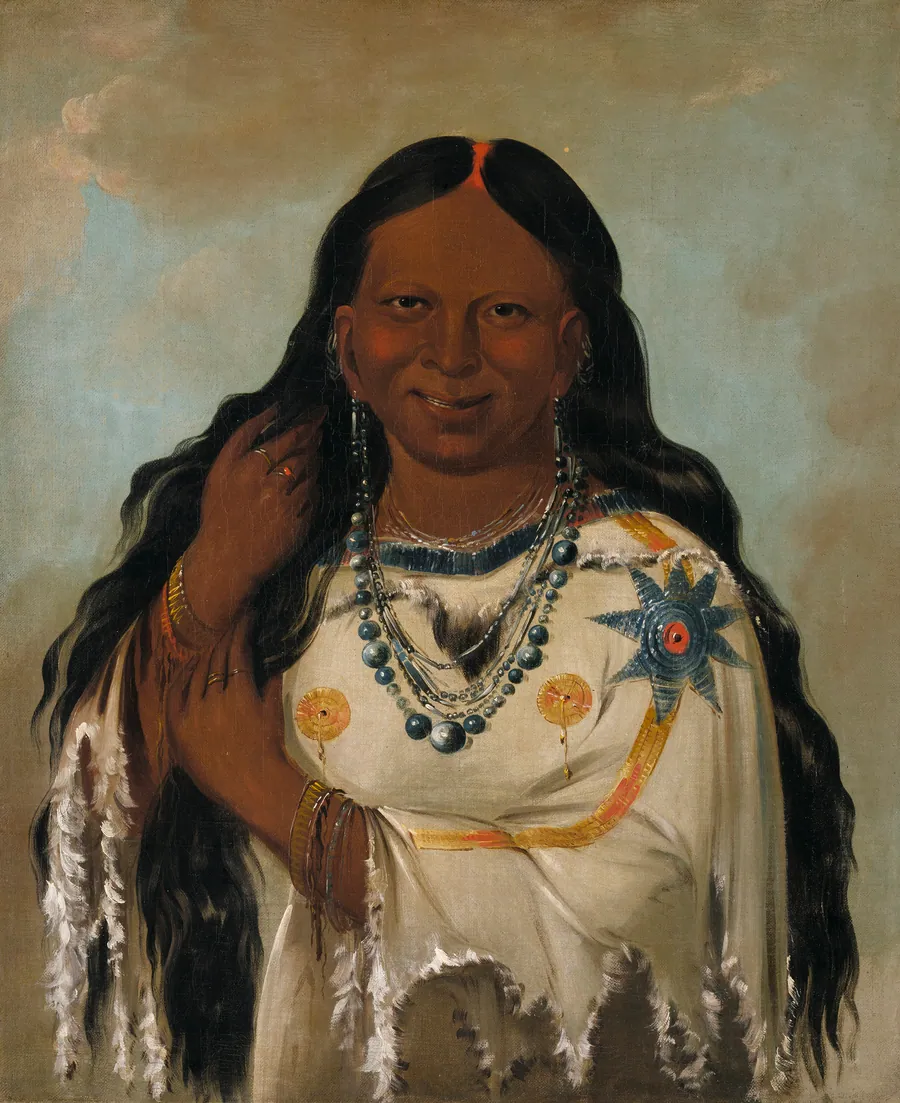 Kay-a-gís-gis, a Young Woman by George Catlin, born Wilkes-Barre, PA 1796-died Jersey City, NJ 1872