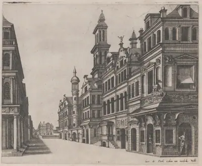 Perspective View of a Street