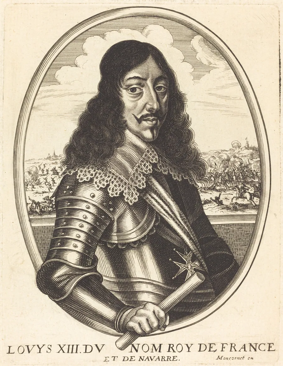 Louis XIII, King of France by Balthasar Moncornet