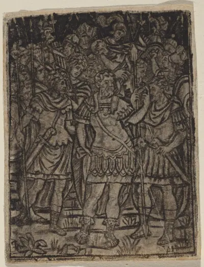 Roman General Addressing His Troops