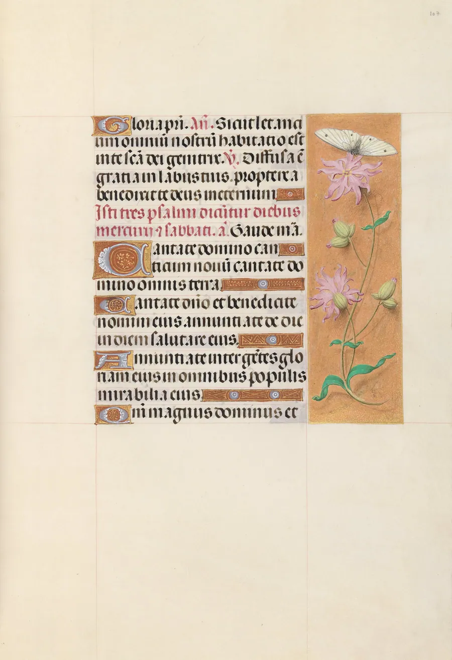 Hours of Queen Isabella the Catholic, Queen of Spain:  Fol. 107r by Master of the First Prayerbook of Maximillian