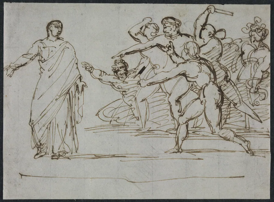 Assassination of Tiberius by Théodore Géricault