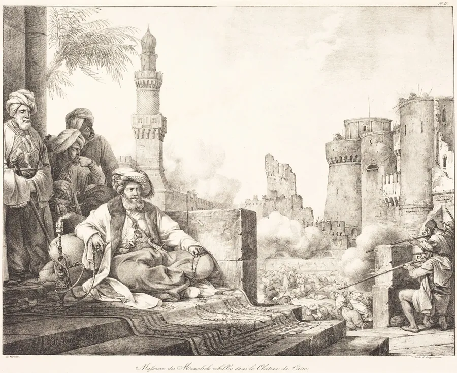 Massacre des Mameluks Rebelles dans le Château de Caire by Horace Vernet