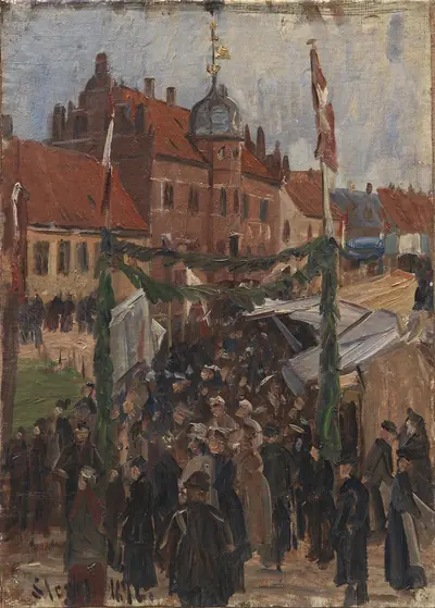 Marked på Stege Torv