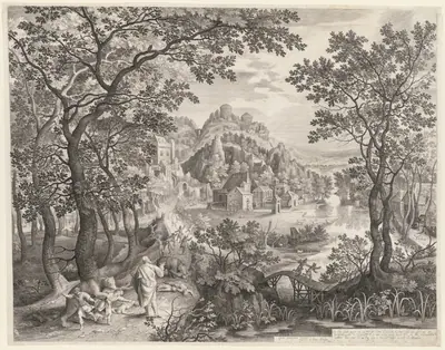 Elisha Cursing the Children of Bethel Who Are Being Devoured by the Bears