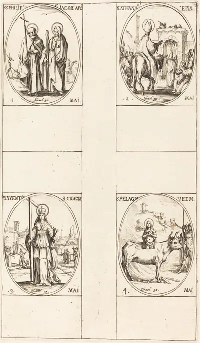 St. Philip and James the Less, Apostles; St. Anthanasius; The Invention of the Cross; St. Pelagia