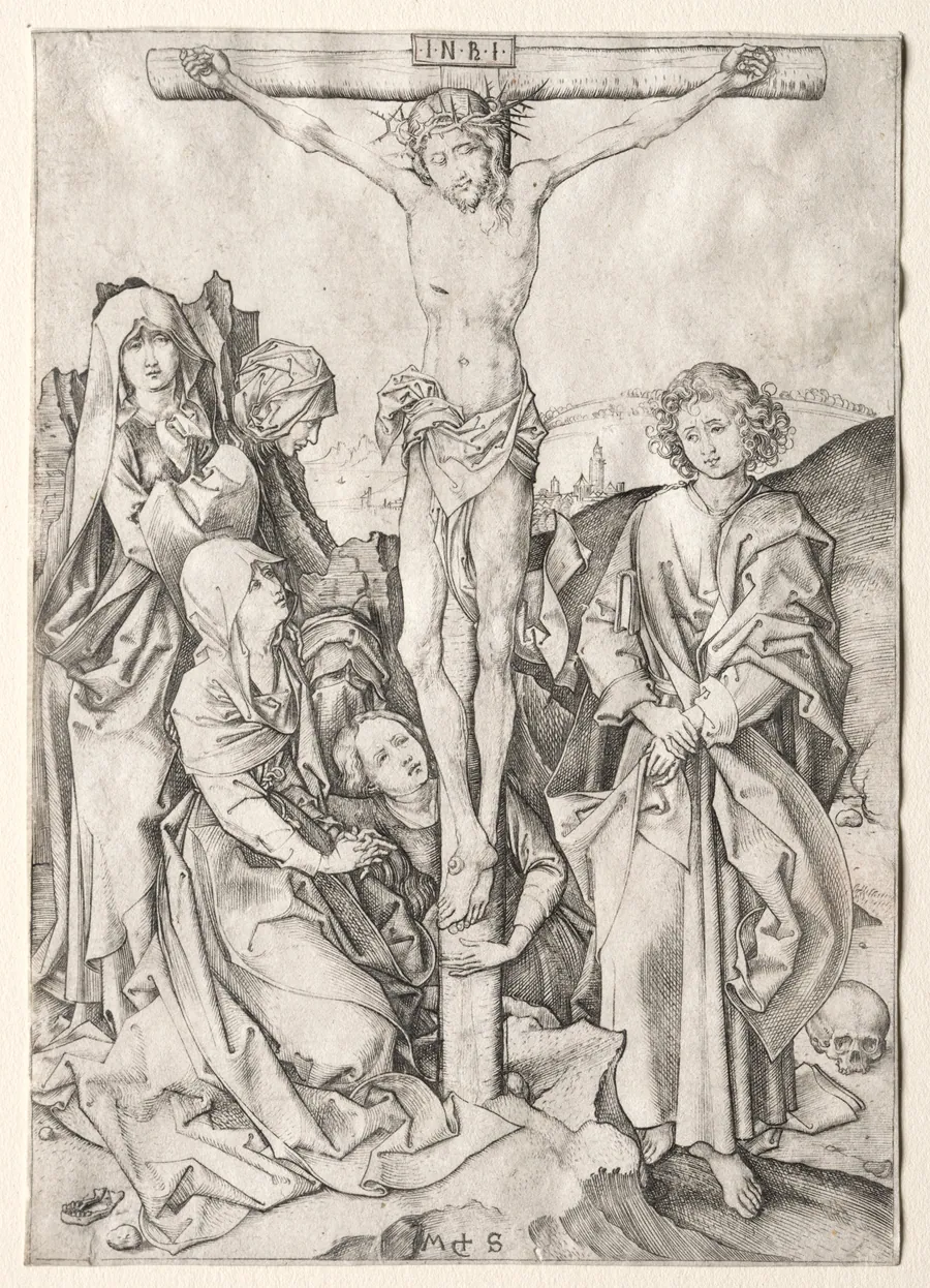 The Passion:  Christ on the Cross by Martin Schongauer