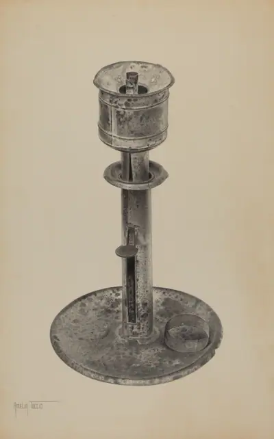 Candlestick/Whale Oil Lamp