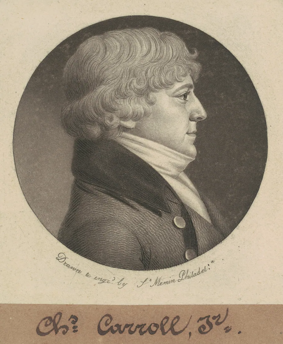 Charles Carroll, Jr. by Charles B. J. Févret de Saint-Mémin