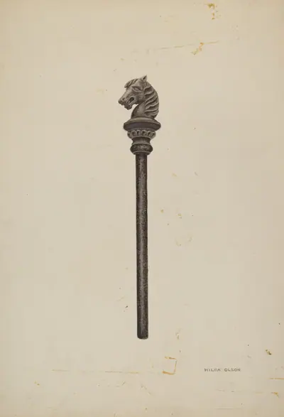 Horse Head Hitching Post