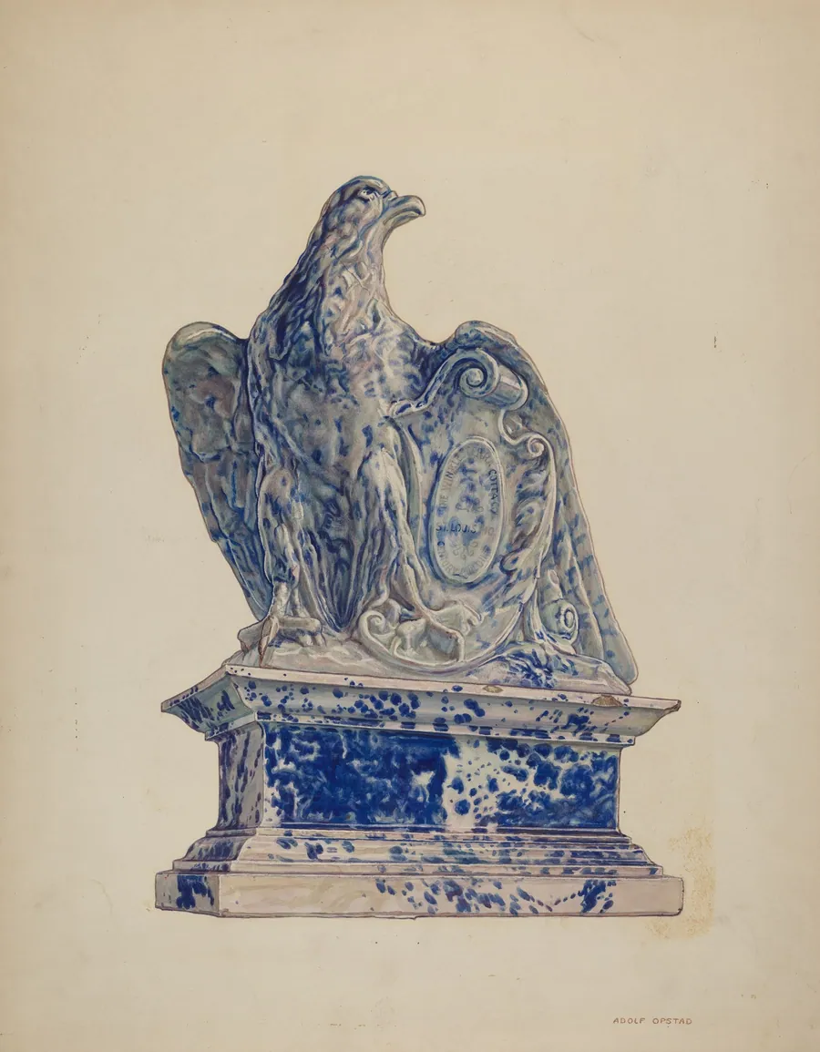 Potpourri Jar: Eagle by Adolph Opstad