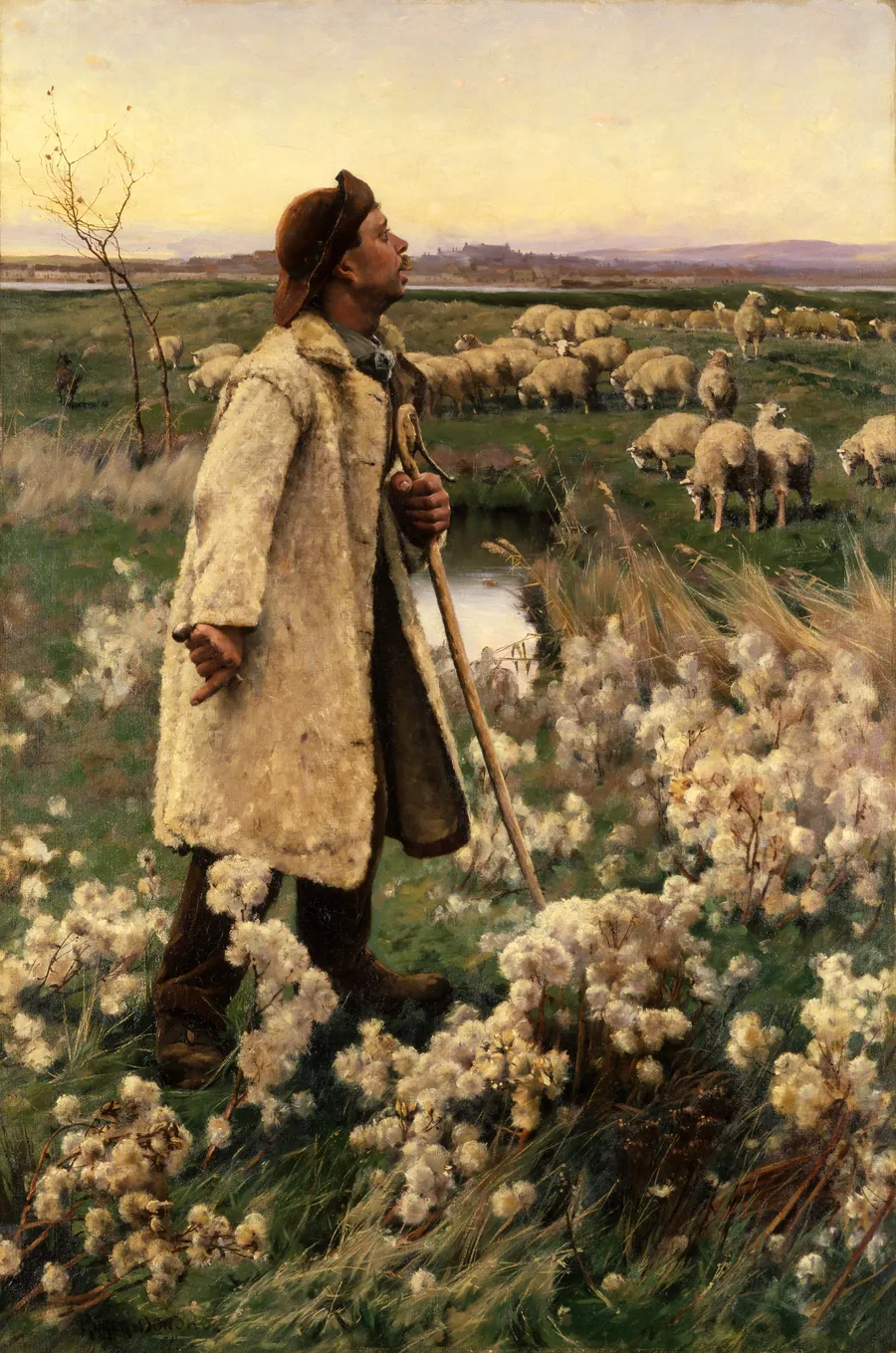 Shepherd by Ruger Donoho, born Church Hill, MS 1857-died New York City 1916