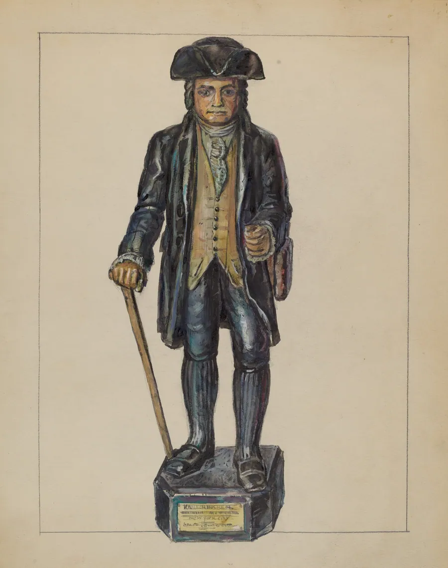 Figure of Knickerbocker by Gilbert Sackerman