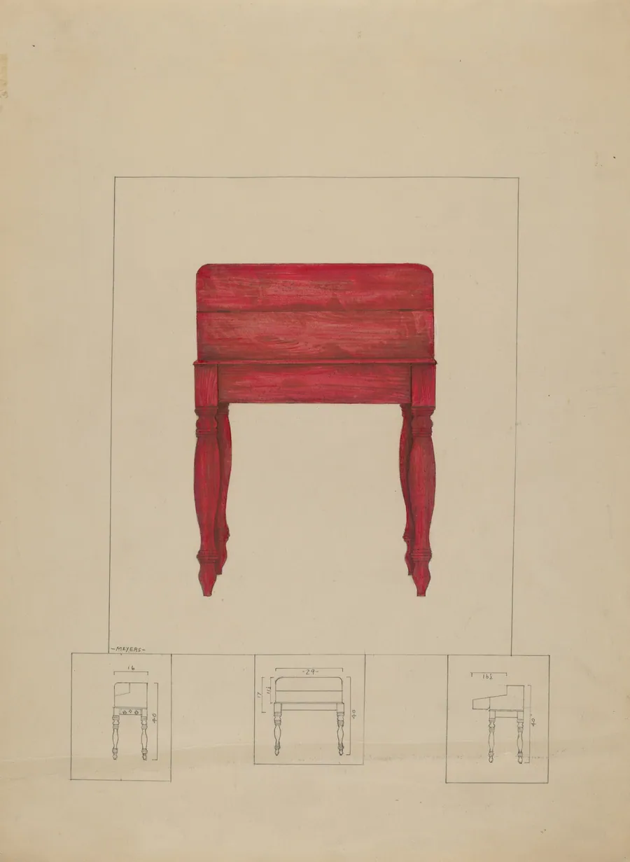 Writing Table and Desk by Henry Meyers