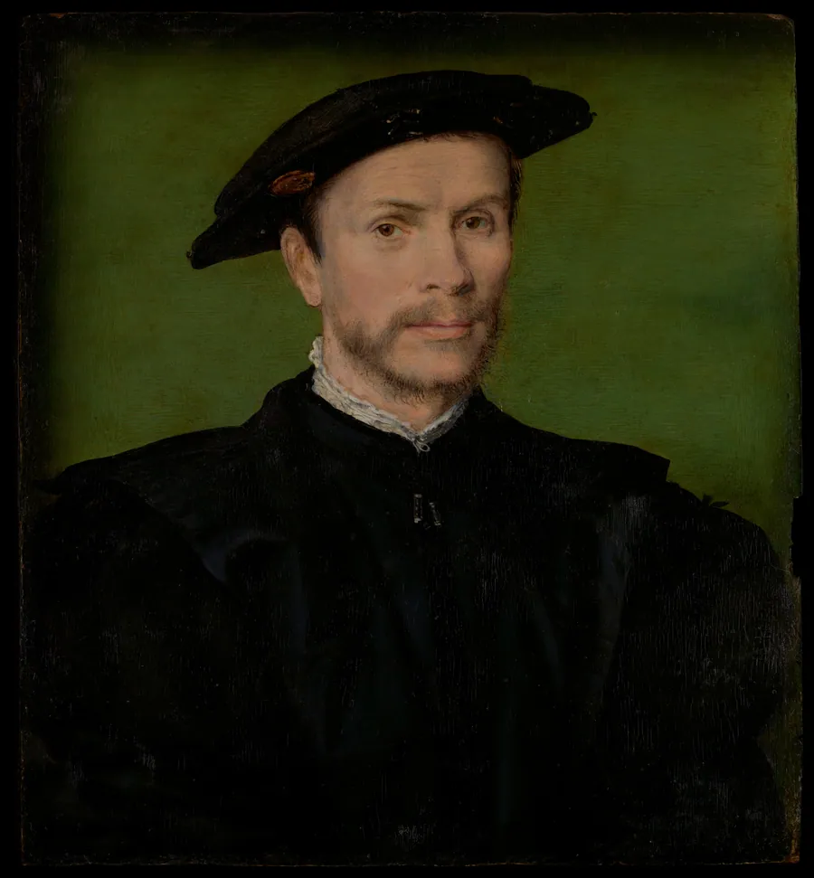 Portrait of a Bearded Man in Black by Corneille de Lyon