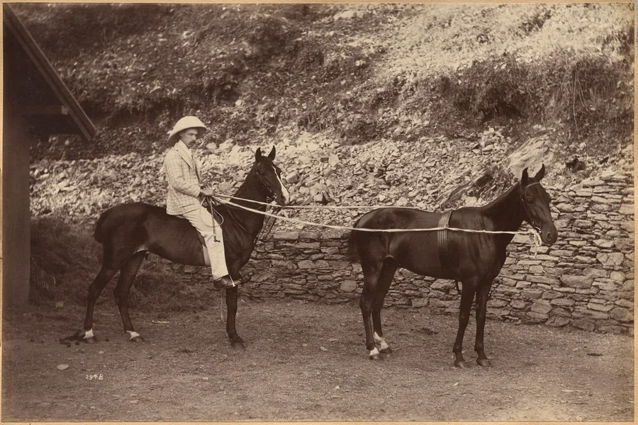 Captain H.S. Rawhinson (recto) by Raja Deen Dayal