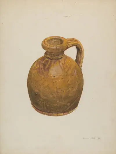 Yellow Stoneware Jug