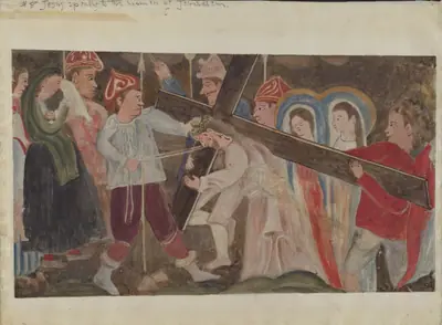 Stations of the Cross No. 8: "Jesus Speaks to the Women of Jerusalem"
