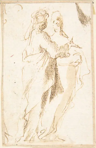 Two Standing Figures