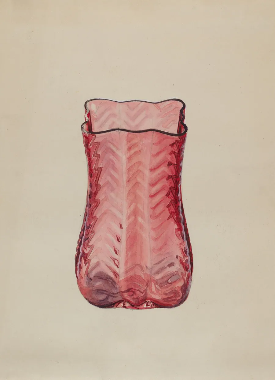 Ruby Vase by Ralph Atkinson
